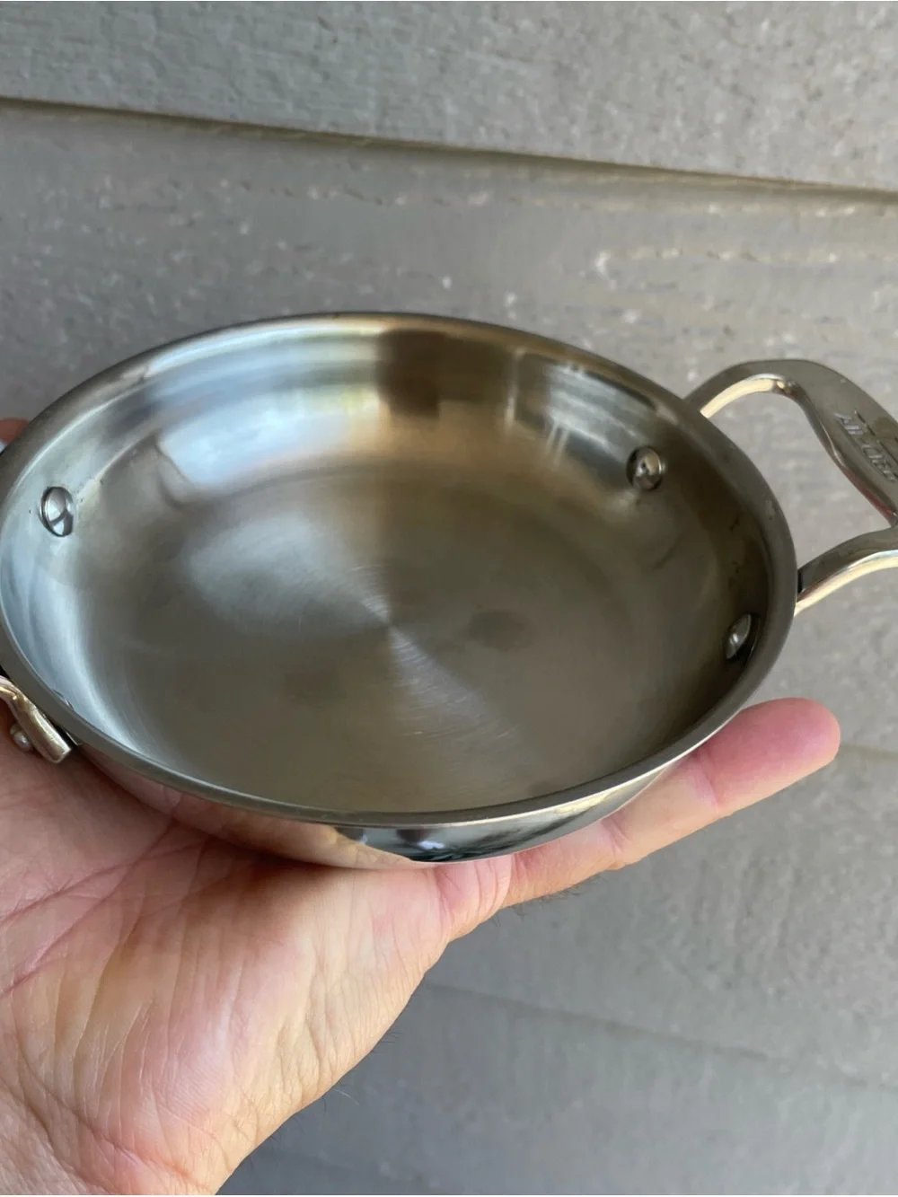 All-Clad Stainless 6” Mini Gratin Pan Tri-Ply Stainless Steel USA